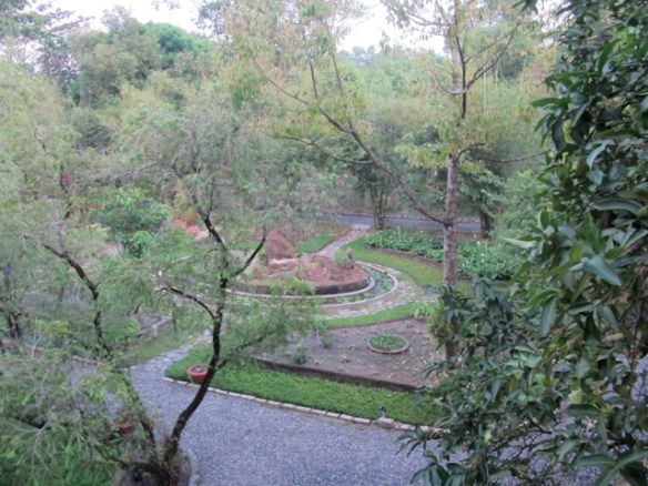 The view from where I sat for meditation—except, it as always completely dark.