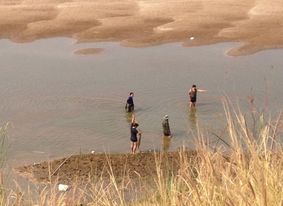 Fishing in a side channel Fishing in a side channel