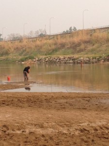 Fishing in a side channel