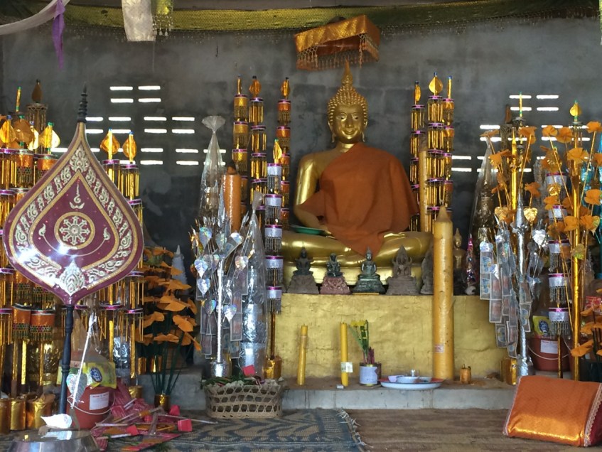 Golden Buddha watching over our work meeting